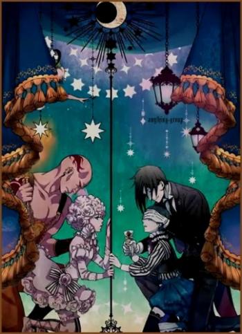 Ҹ :   / Kuroshitsuji: Book of Circus [TV-3] [01-10  10] [Anything Group] [RAW] [RUS +JAP+SUB] [720p]